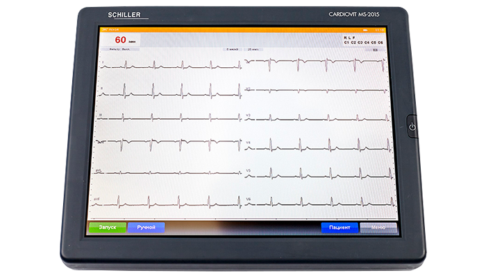 Стационарный 12-канальный электрокардиограф SCHILLER CARDIOVIT MS-2015