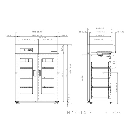 PHCbi MPR-1412-PE, MPR-1412R-PE