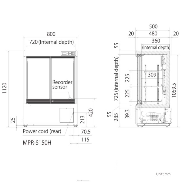 PHCbi MPR-S150H ECO