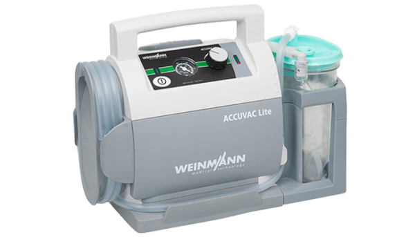Электрический аспиратор с бесступенчатым регулятором уровня вакуума Weinmann ACCUVAC Lite